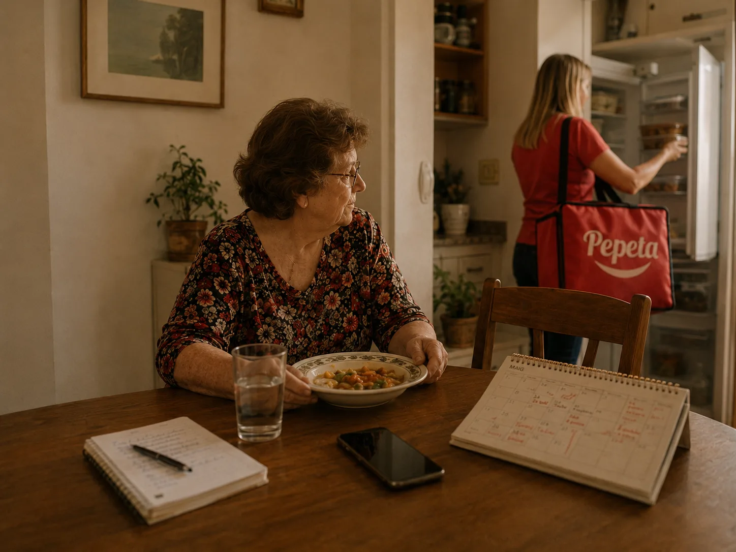 Persona gran a casa · cuina